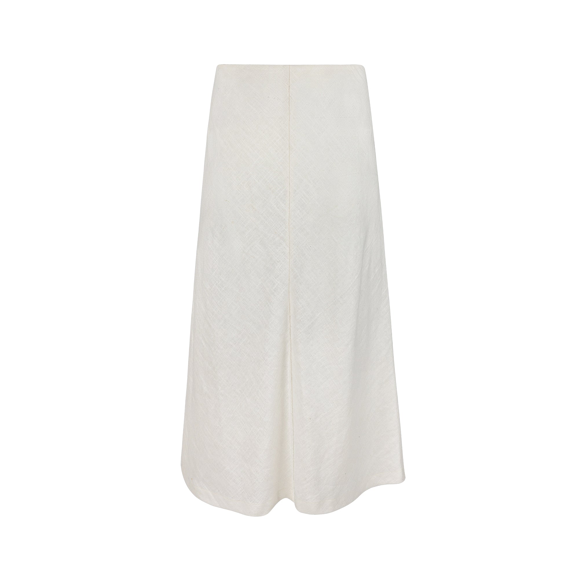 White Linen Skirt