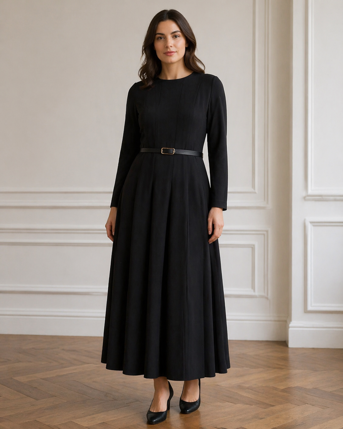 Black Paneled Dress