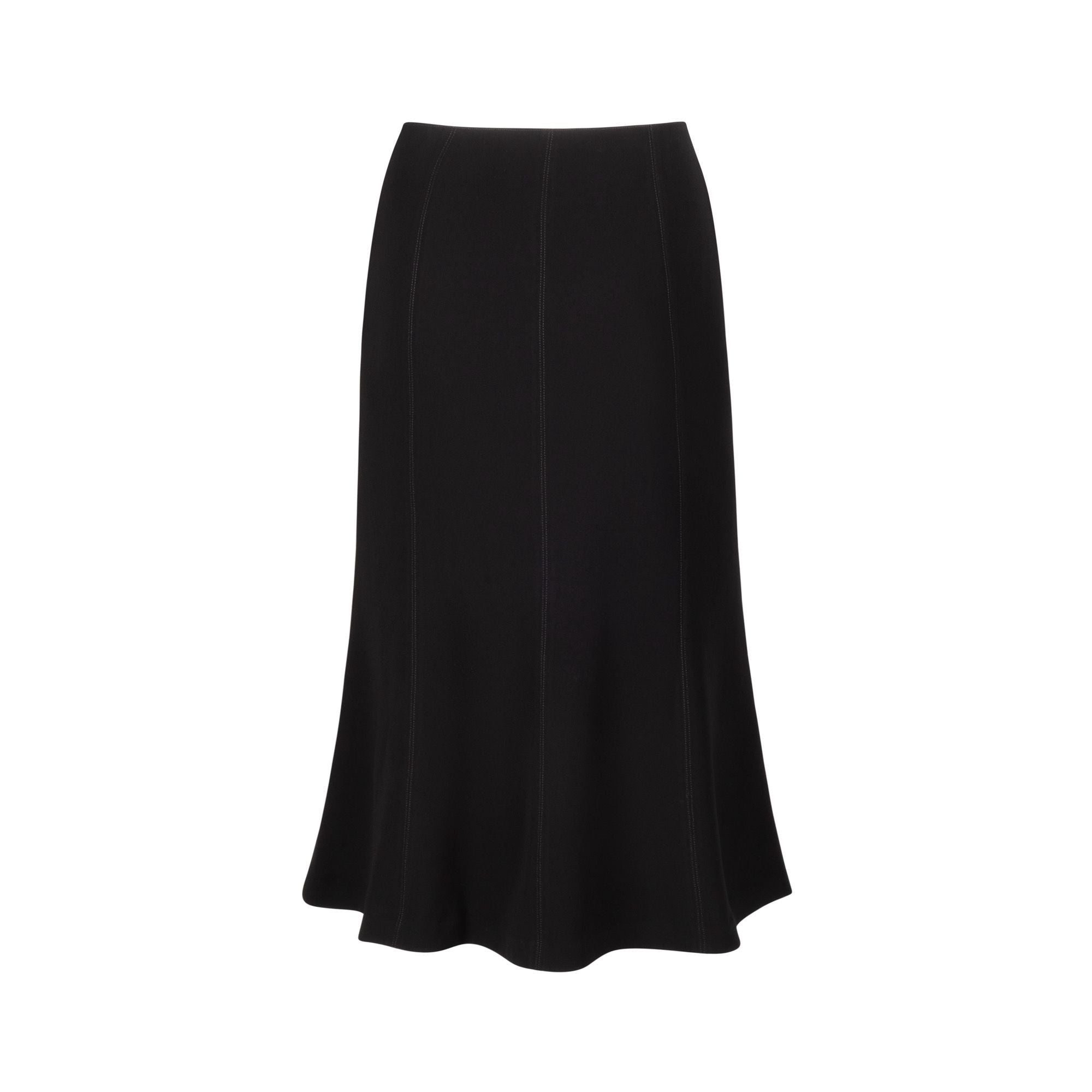Black Paneled Skirt