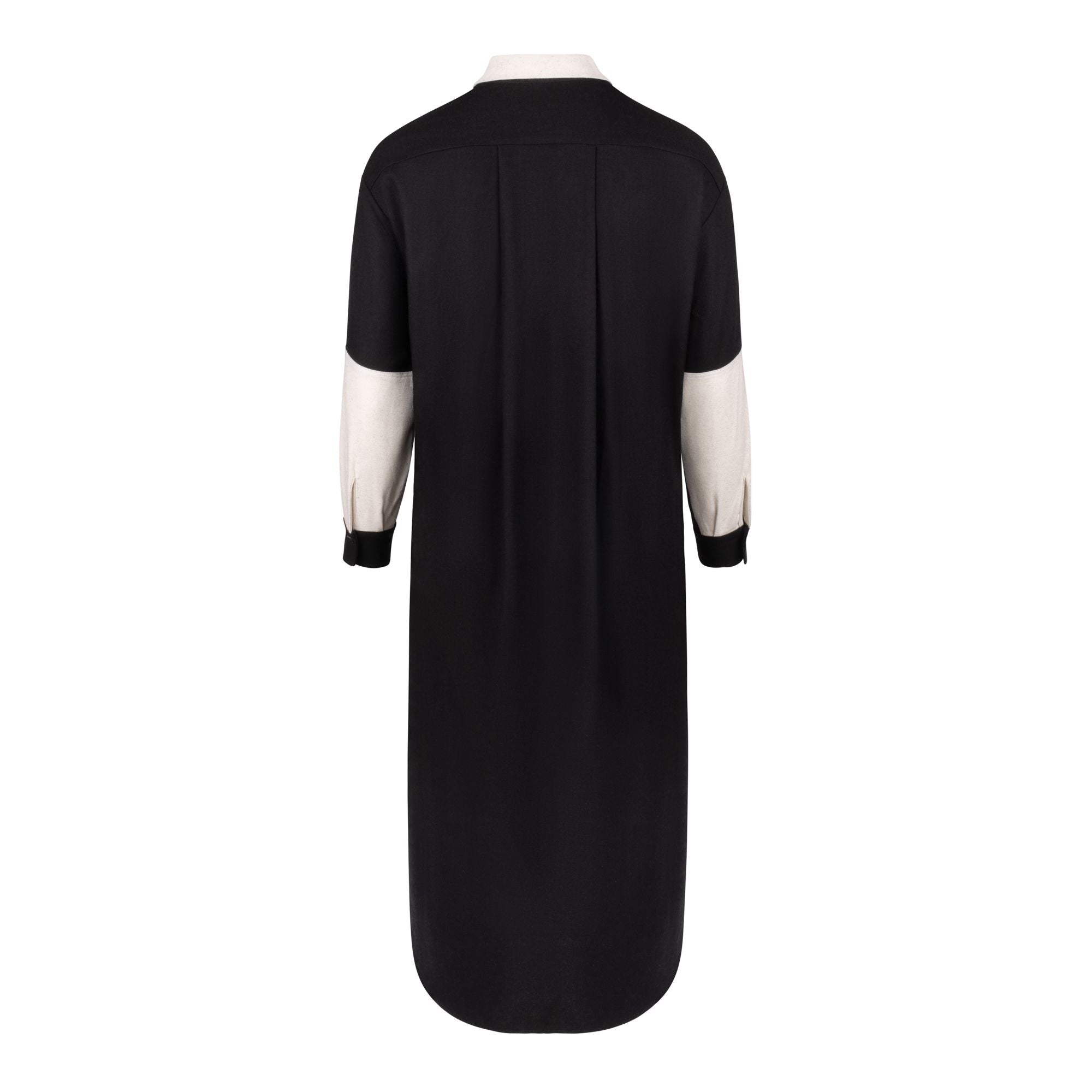 Color block shirt dress